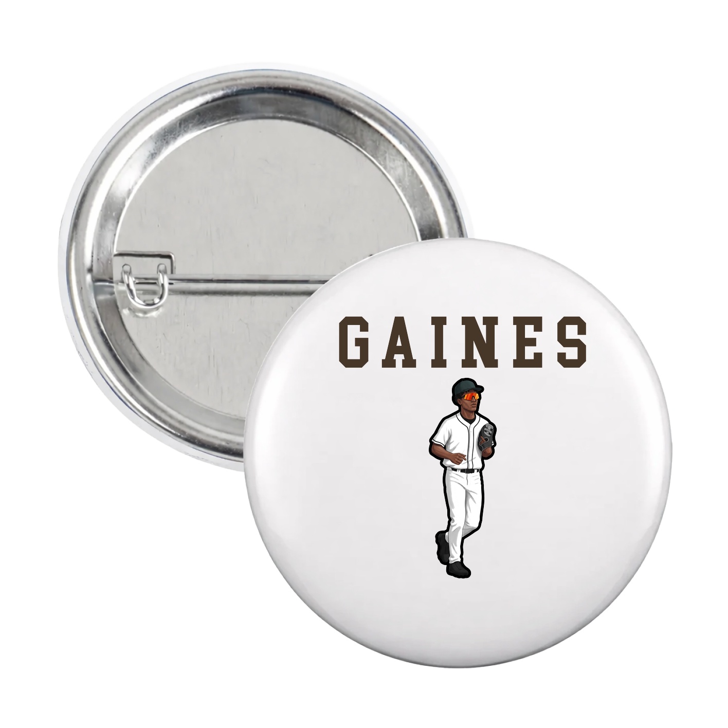 Game Day Button — Shirsey in White
