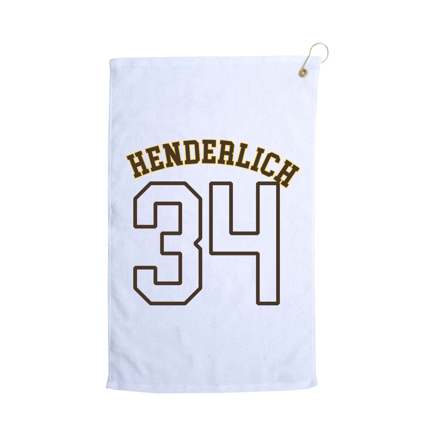 Golf Towel — Shirsey Arch in White