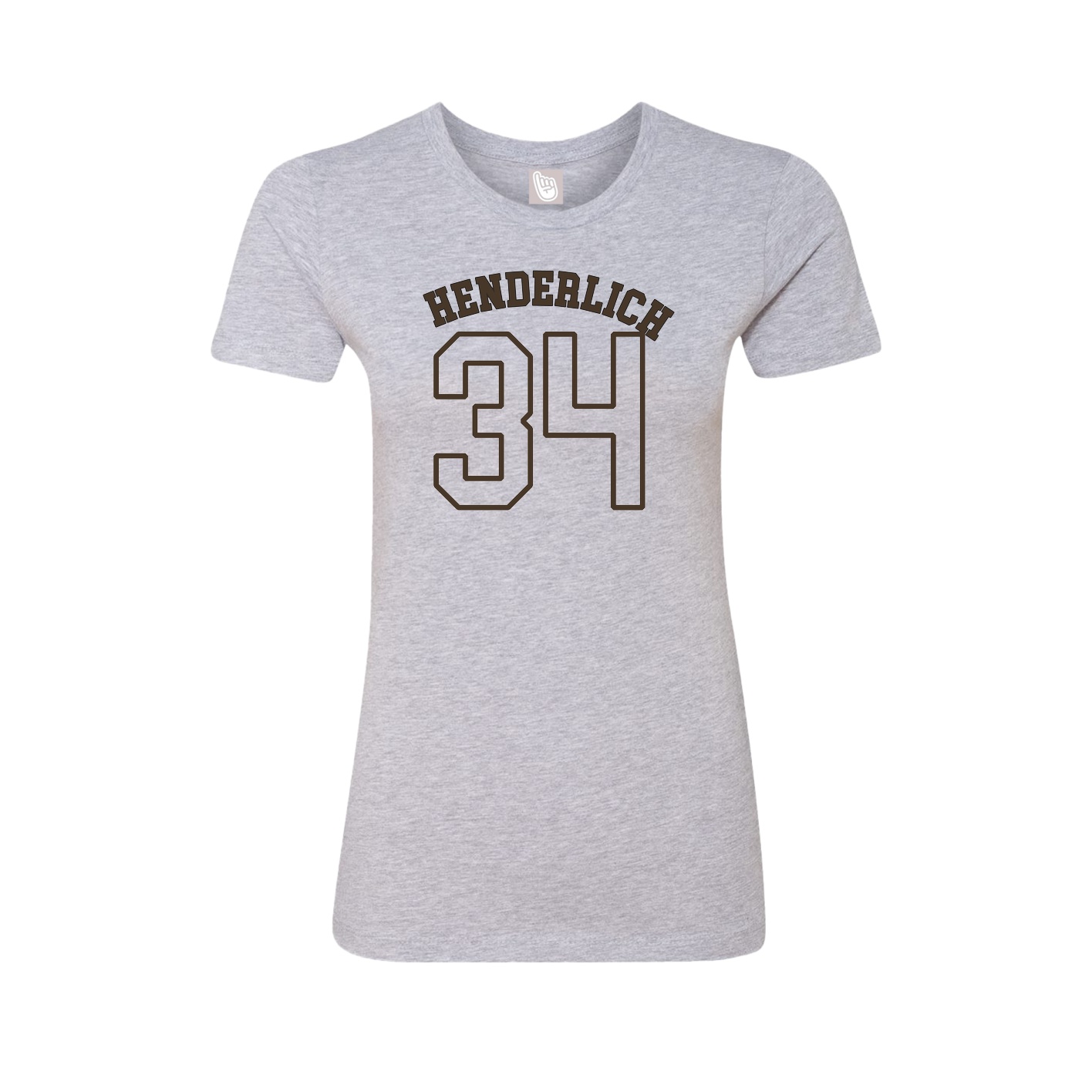 Fitted Women's Tee — Shirsey Arch in Grey