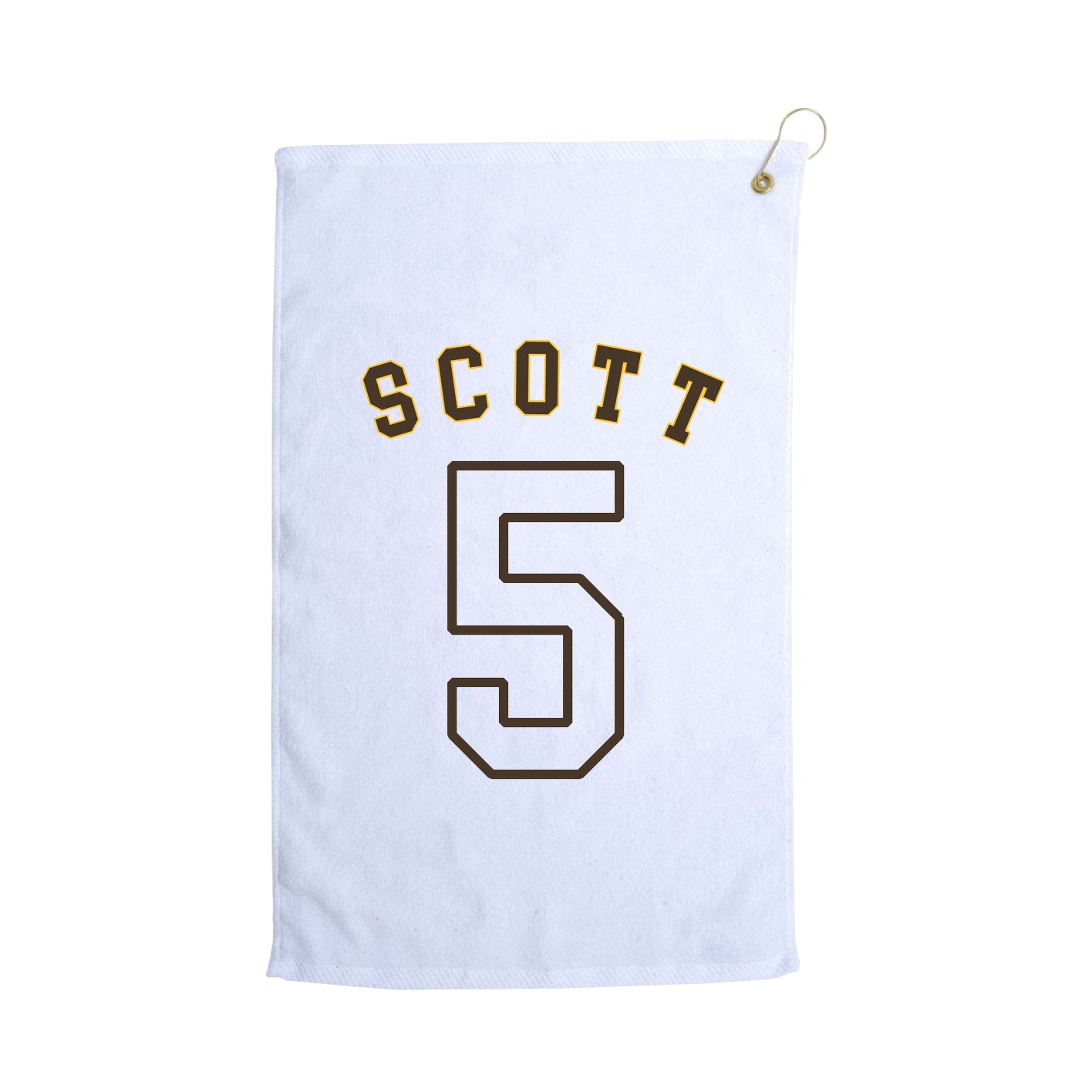 Golf Towel — Shirsey Arch in White