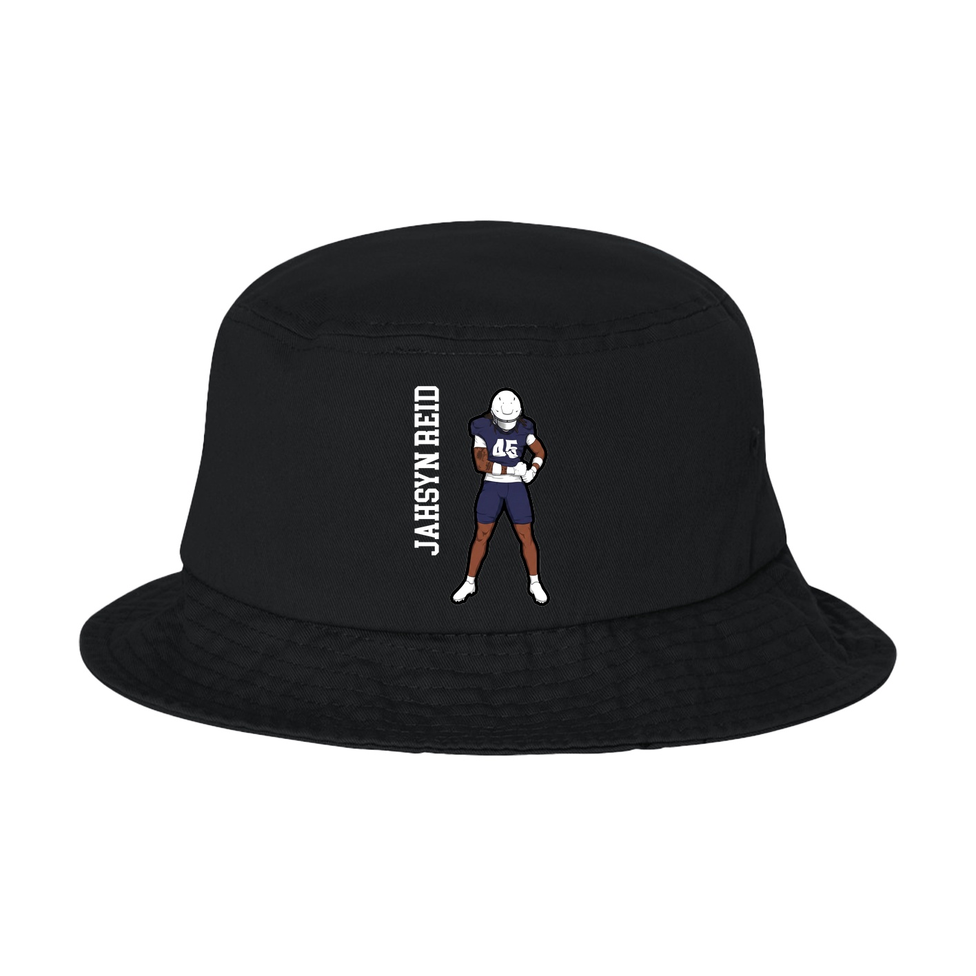 Bucket Cap — Name Vertical in Black