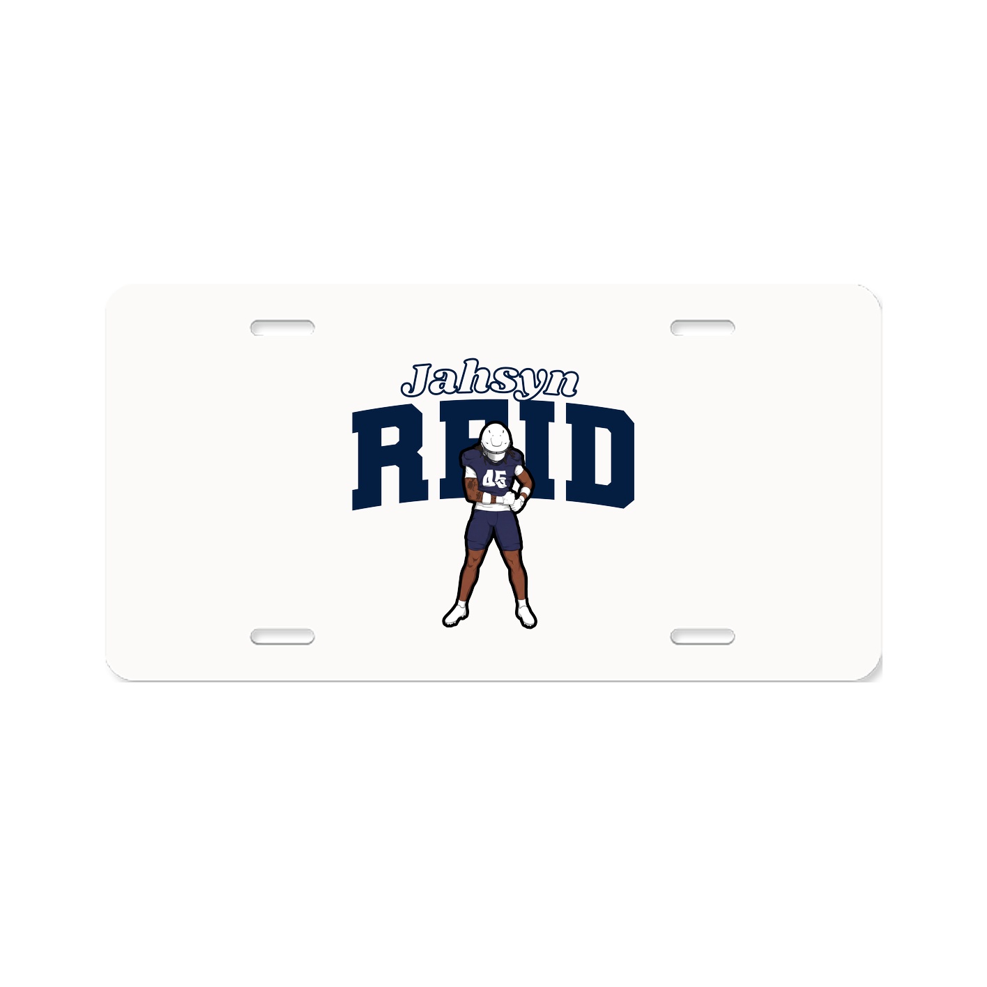 License Plate — Name Arch in Classic