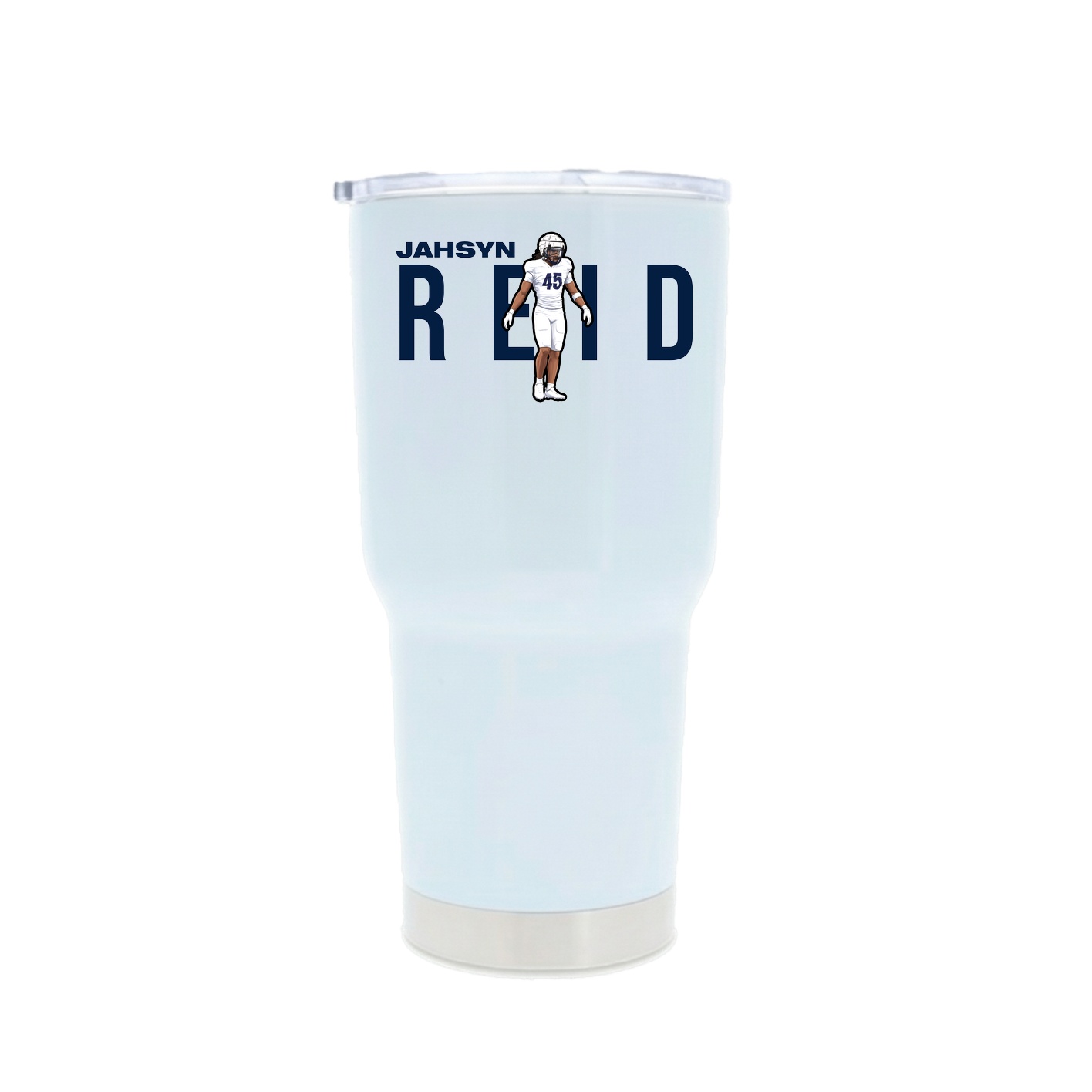 30oz Stainless Steel Tumbler — Player Name in White