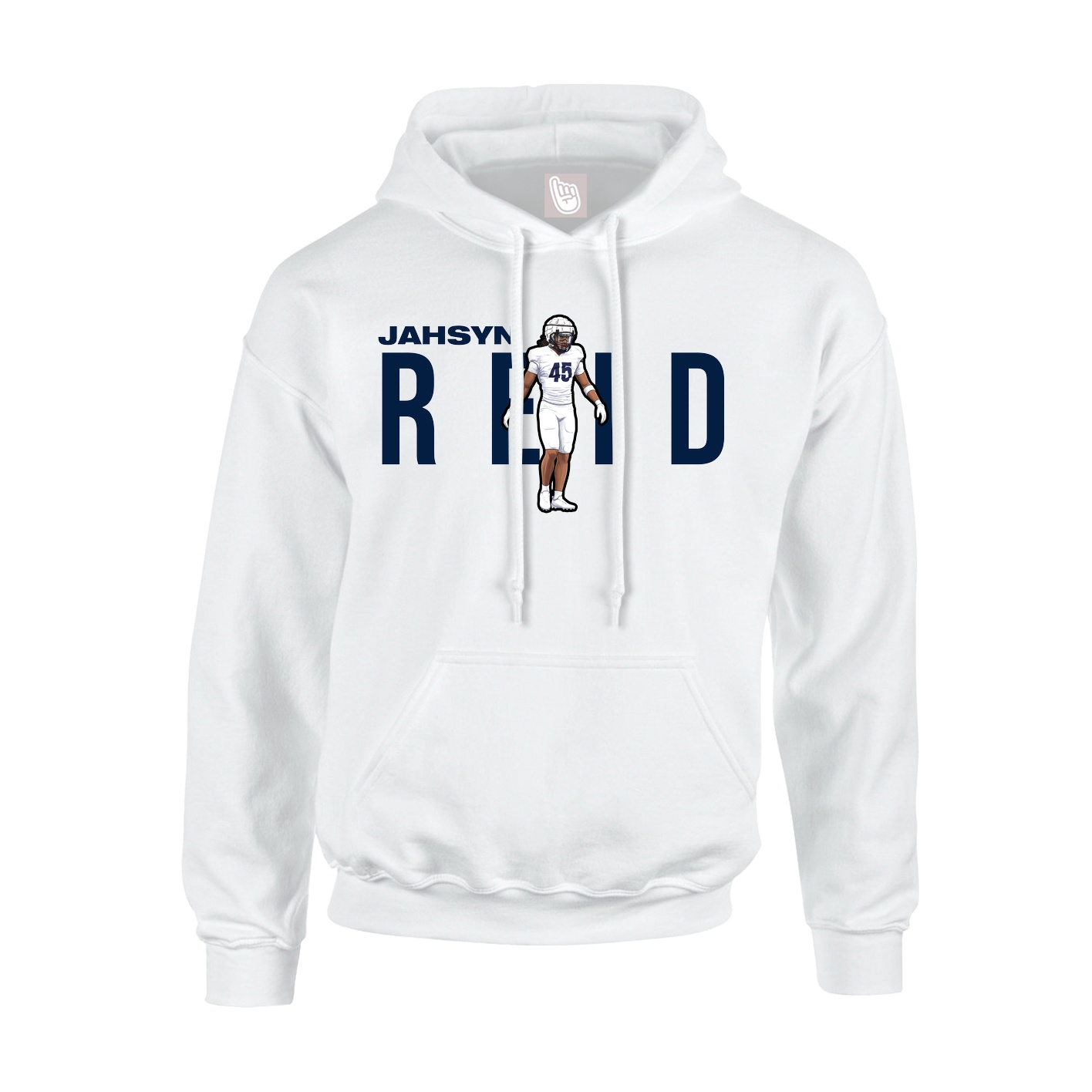 Hoodie — Player Name in White