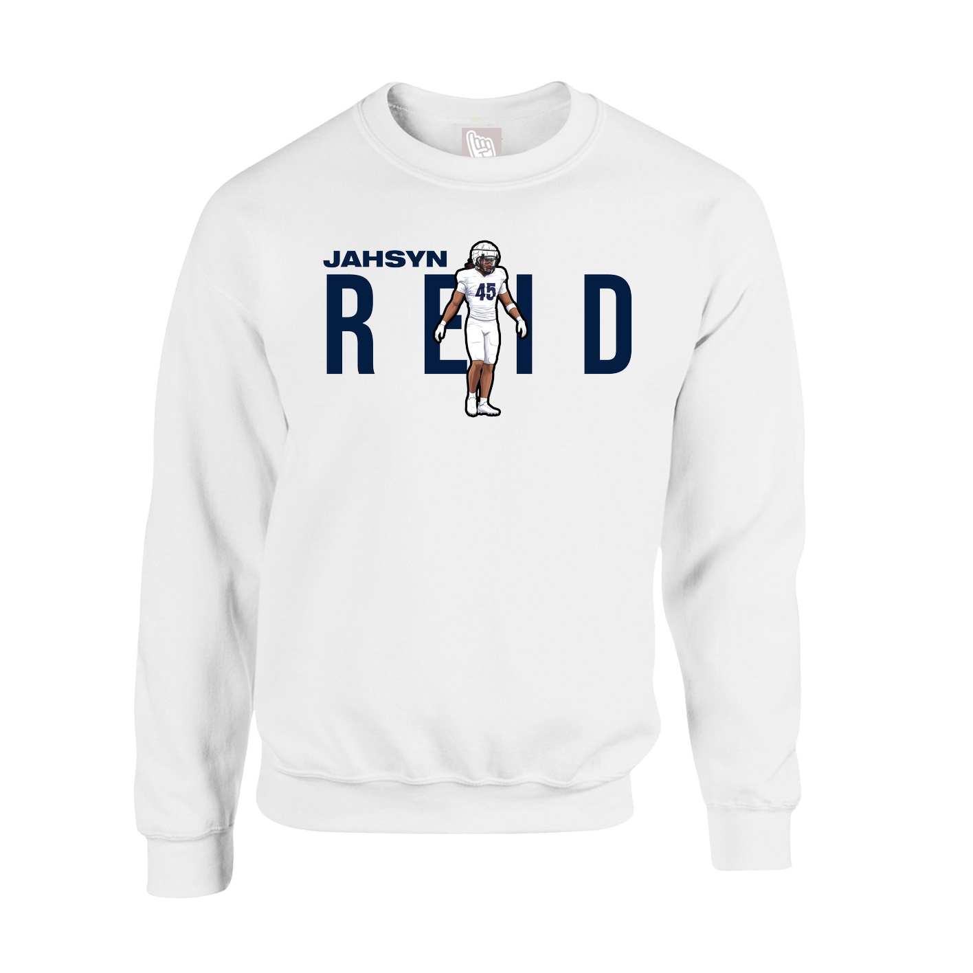 Fleece Crew — Player Name in White