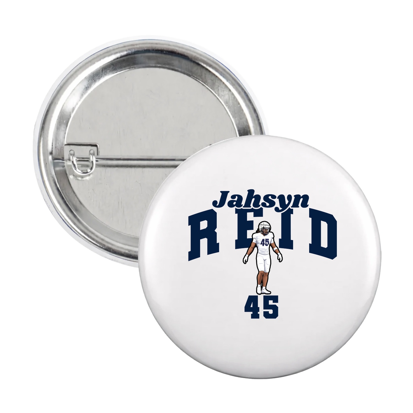 Game Day Button — Signature Arch in White