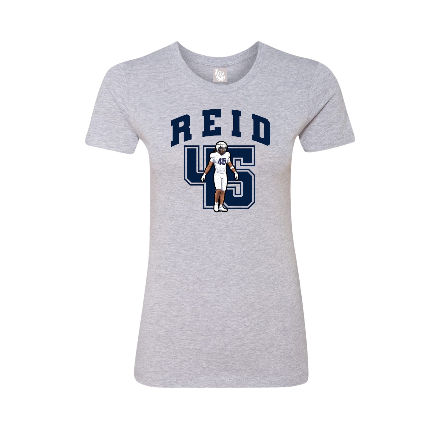 Womens Tee — Number in Grey