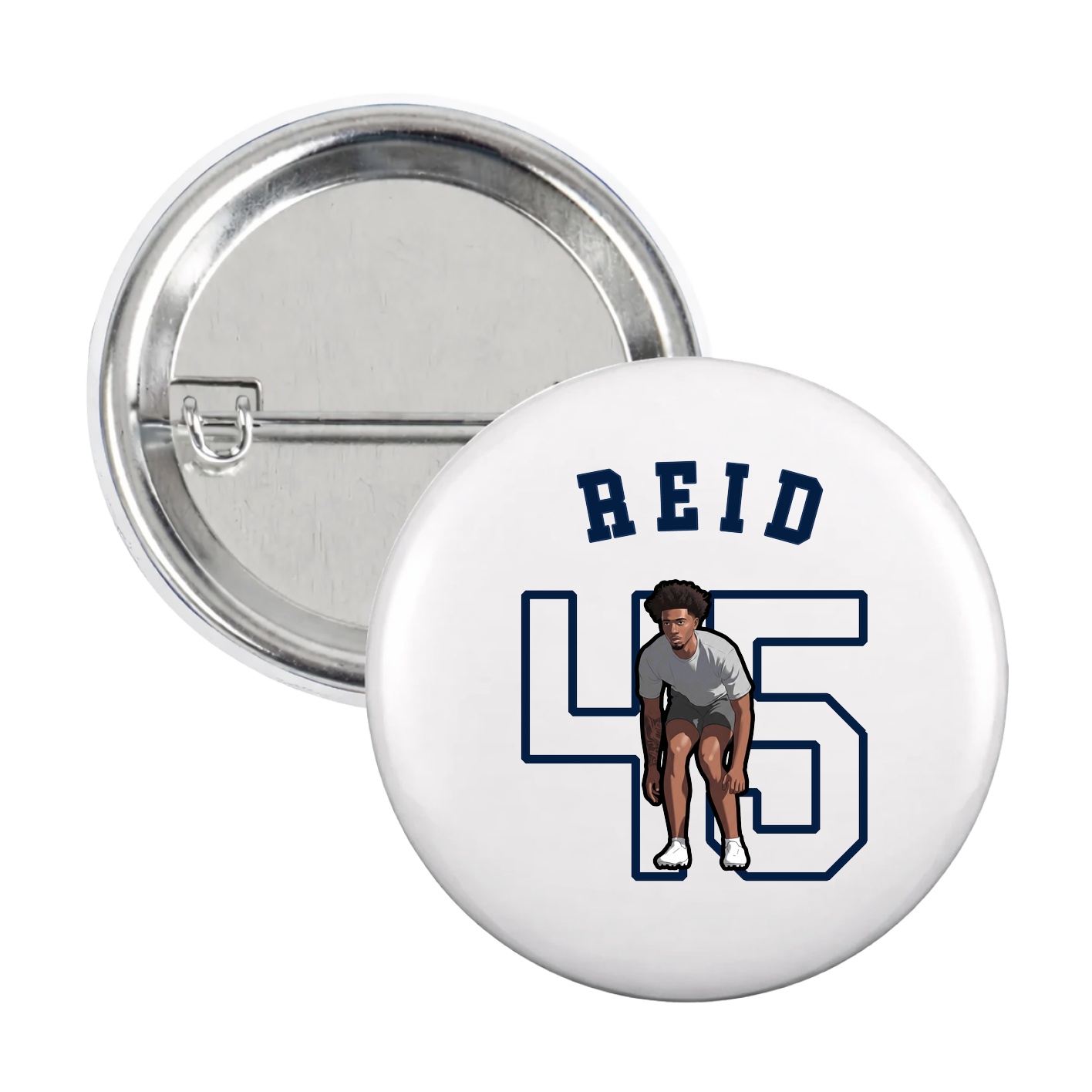 Game Day Button — Shirsey Arch in White