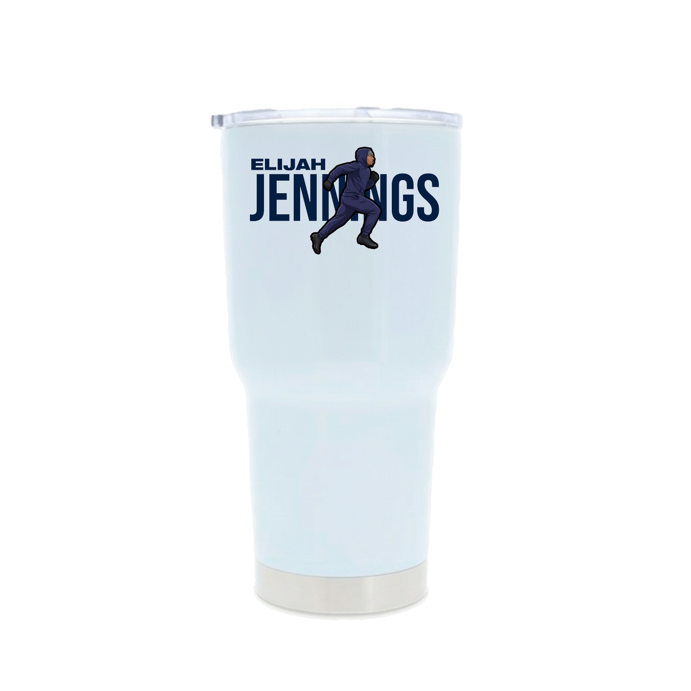 30oz Stainless Steel Tumbler — Player Name in White