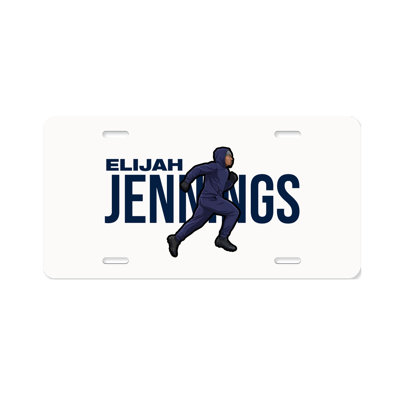 License Plate — Player Name in Classic