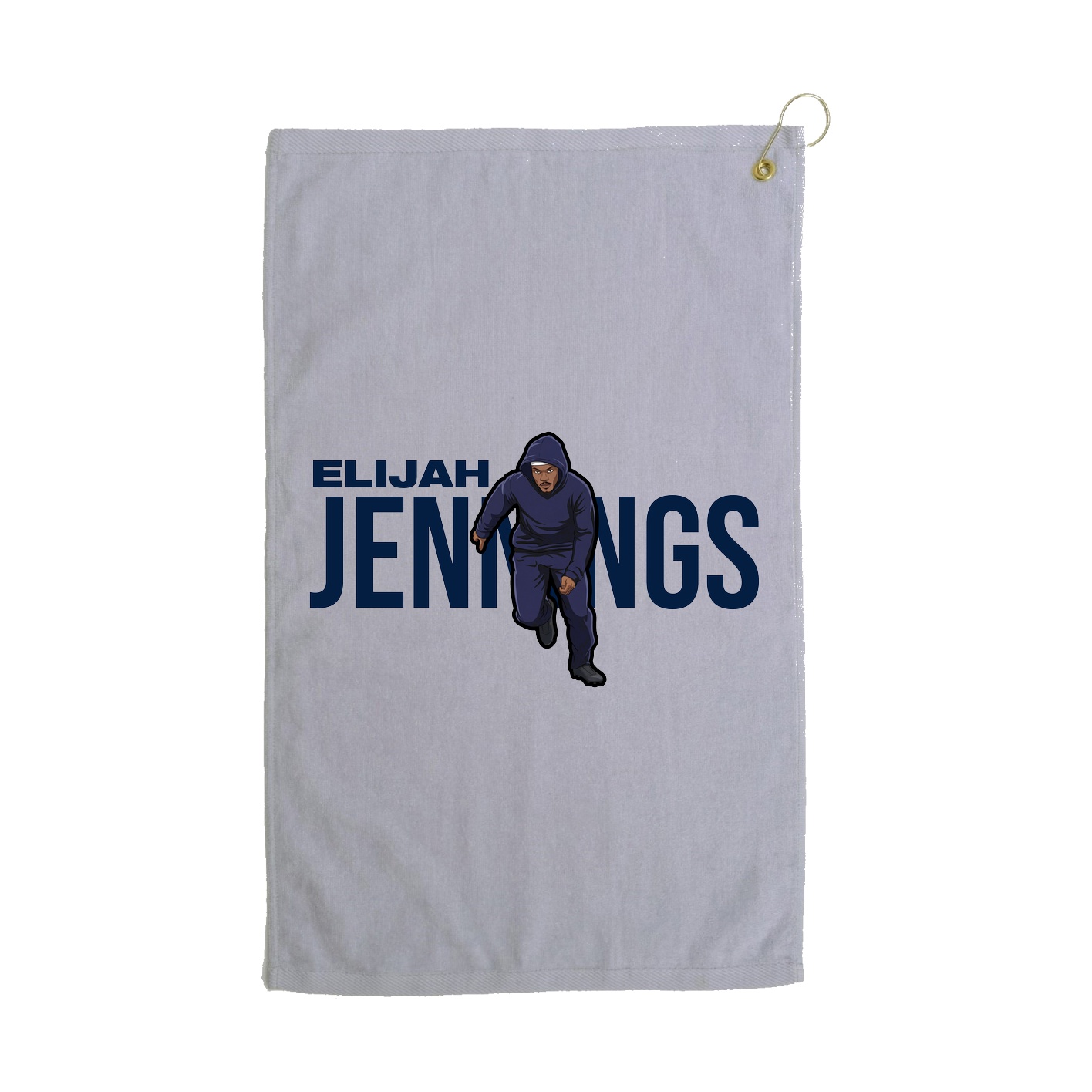 Golf Towel — Player Name in Grey