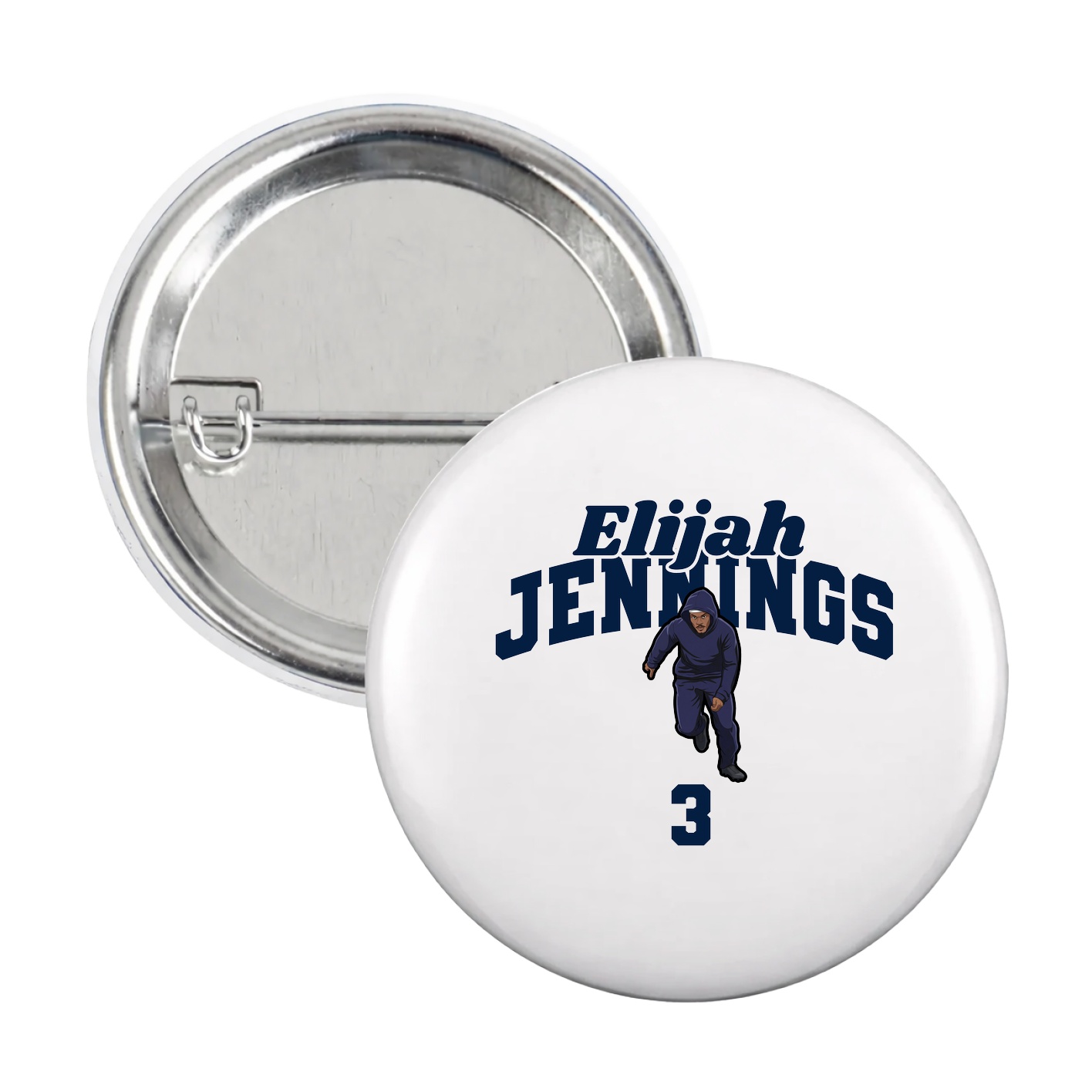 Game Day Button — Signature Arch in White