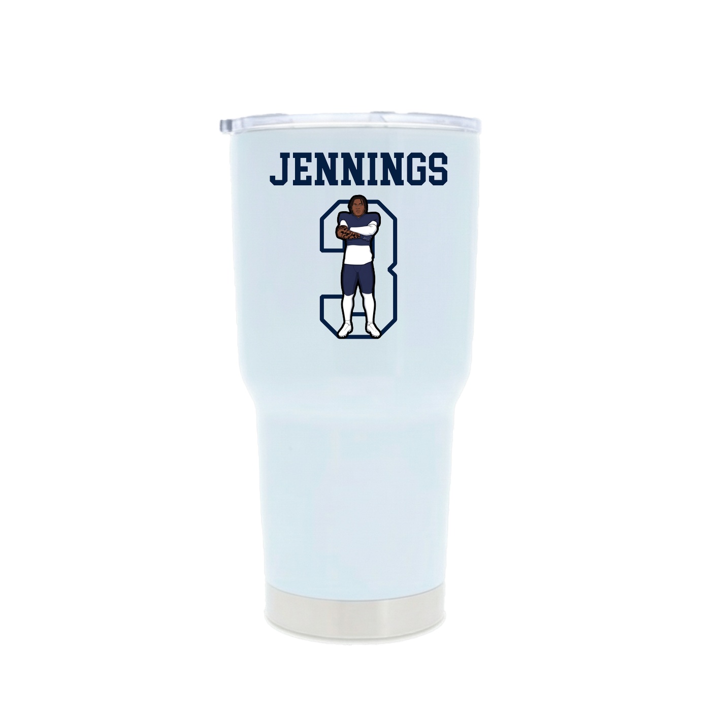 30oz Stainless Steel Tumbler — Shirsey in White