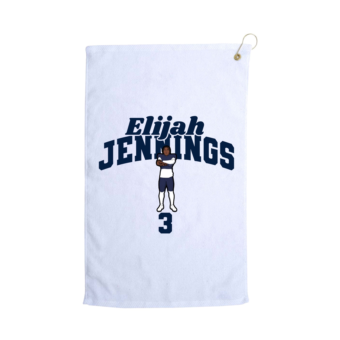 Golf Towel — Signature Arch in White