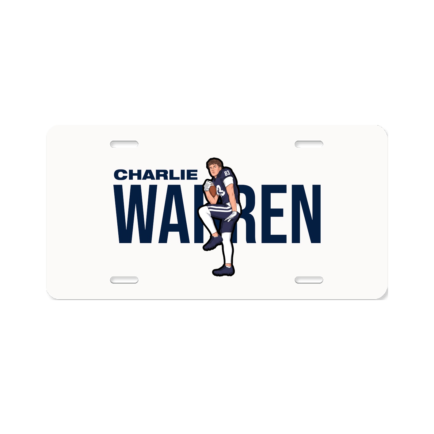 License Plate — Player Name in Classic