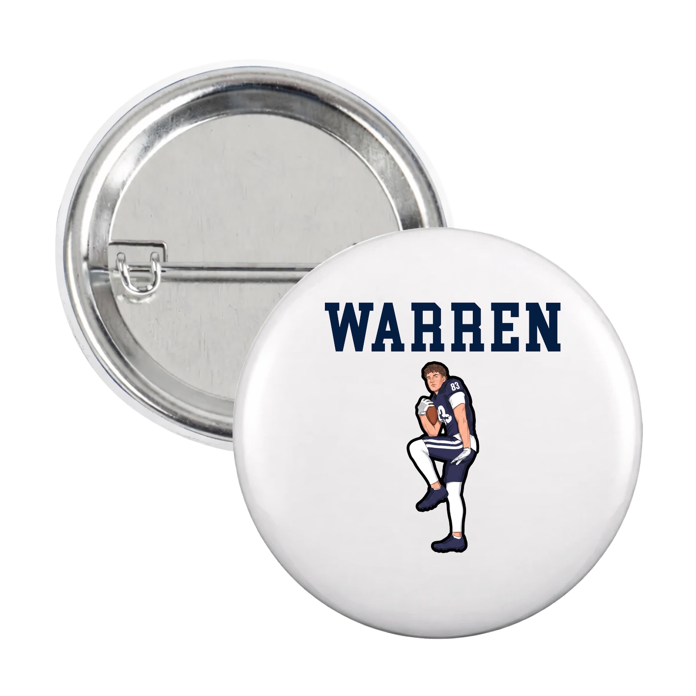 Game Day Button — Shirsey in White