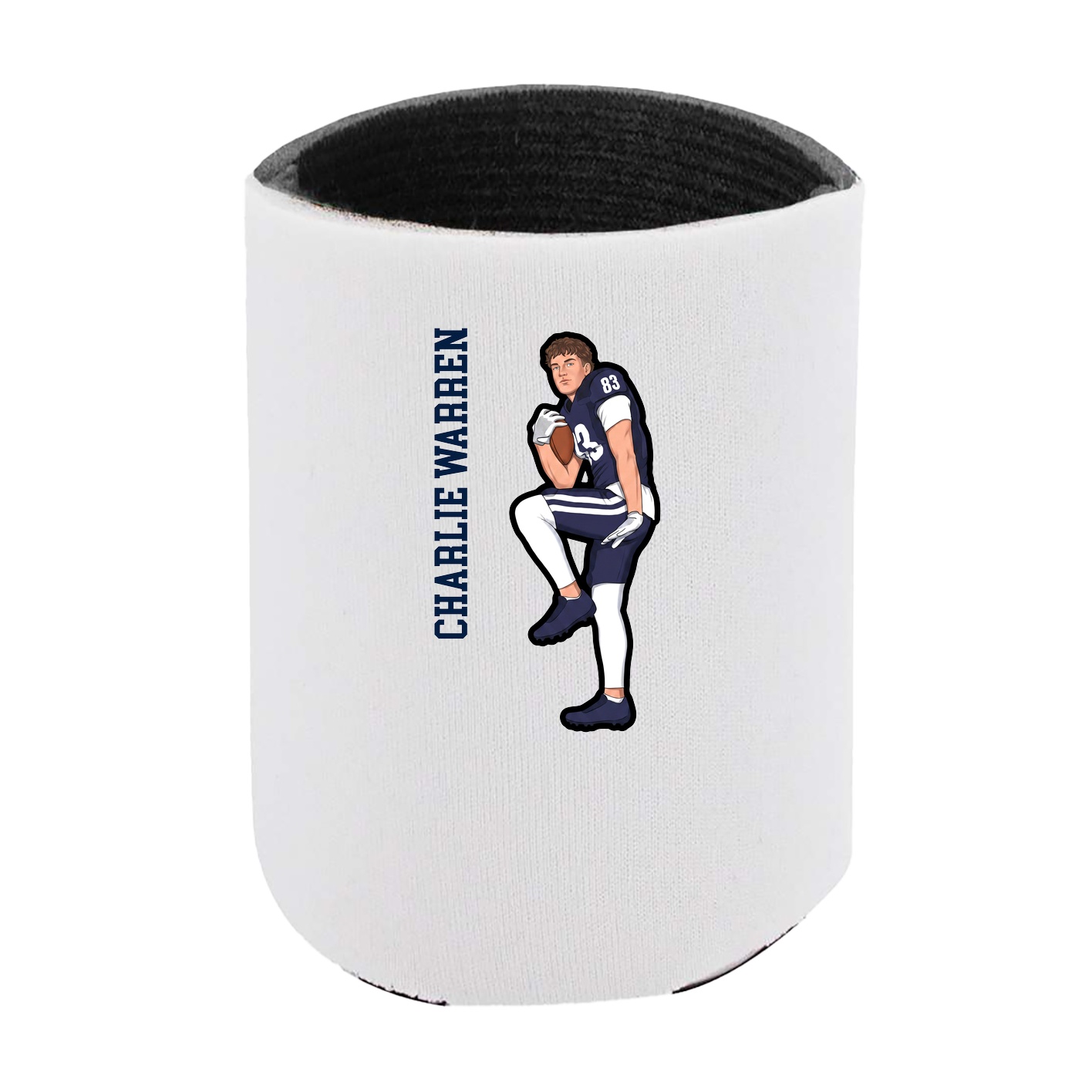 Can Holder — Name Vertical in White