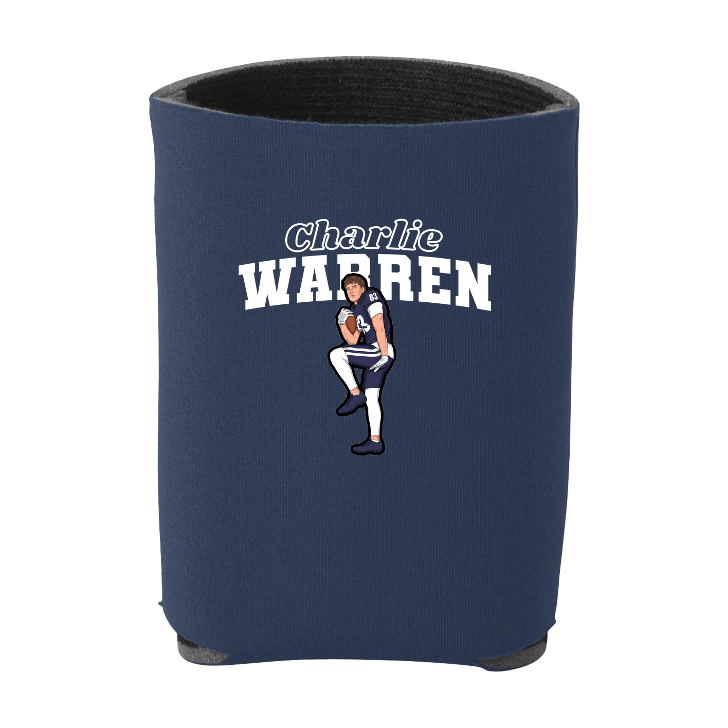 Can Holder — Name Arch in Navy