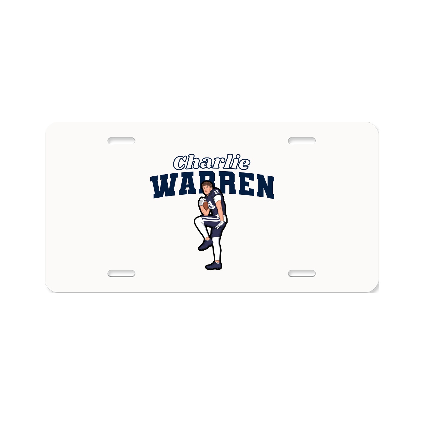 License Plate — Name Arch in Classic