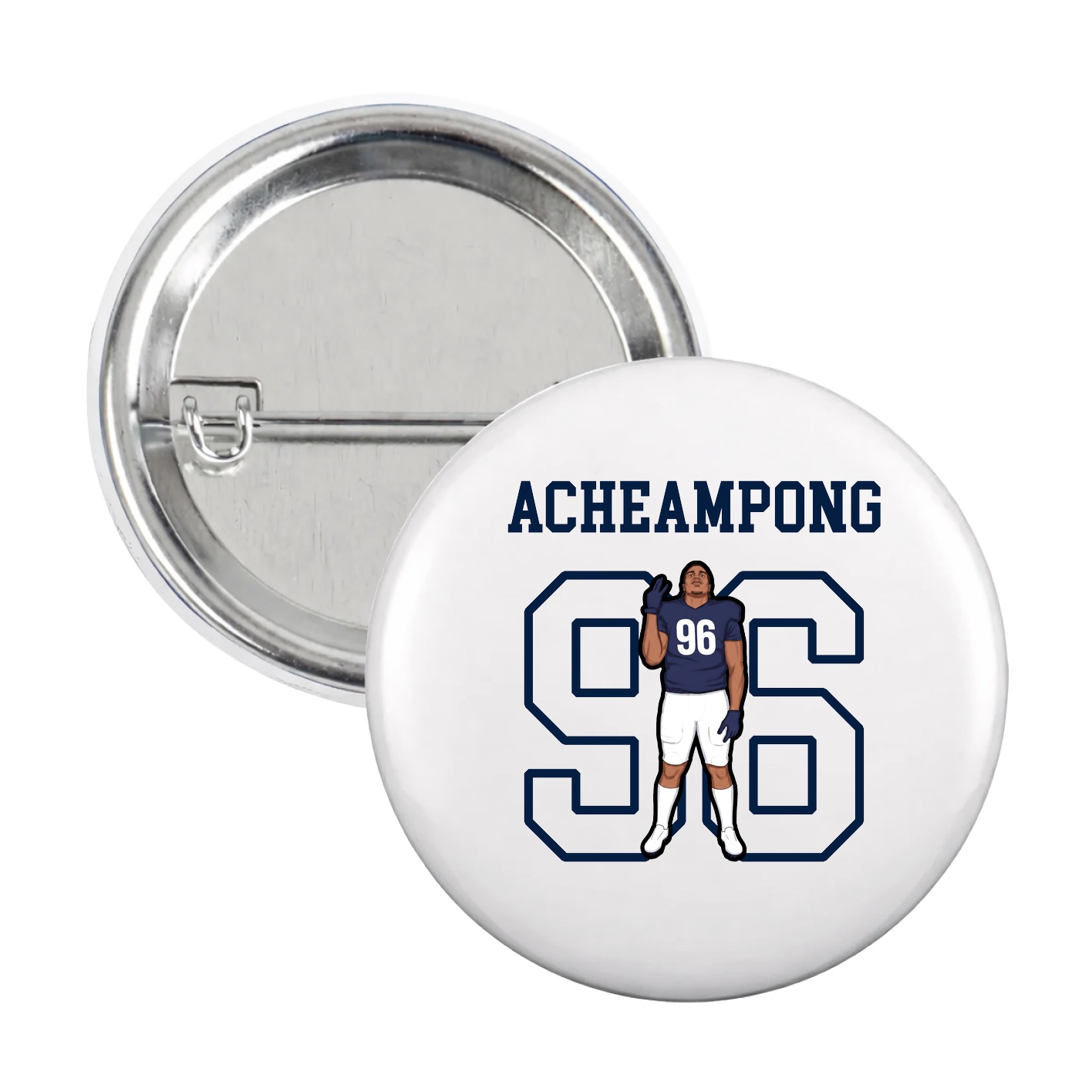 Game Day Button — Shirsey in White