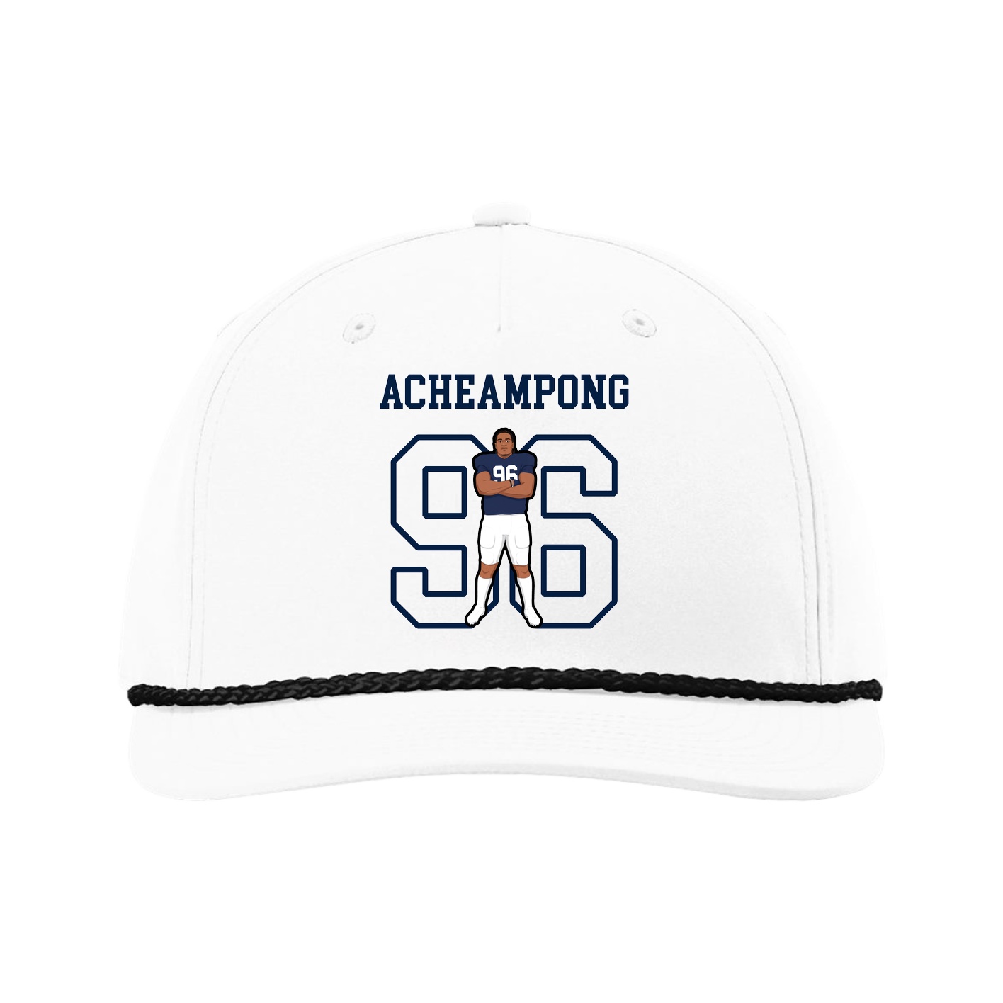 Five-Panel Classic Rope Cap — Shirsey in White