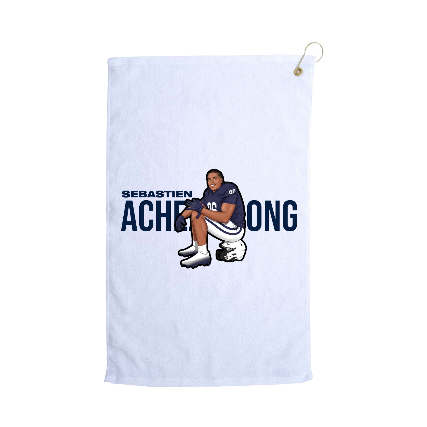 Golf Towel — Player Name in White