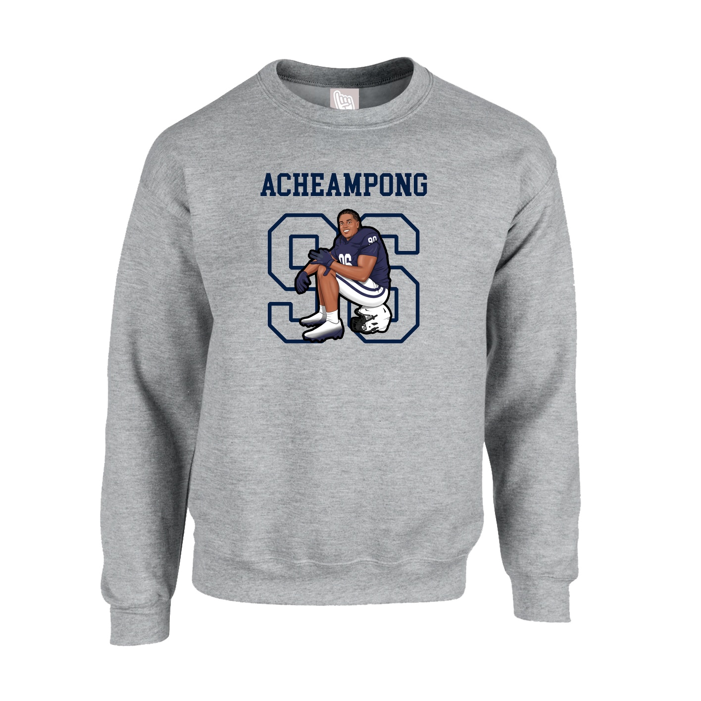 Fleece Crew — Shirsey in Grey