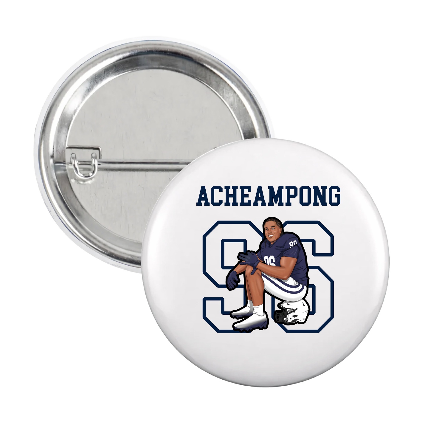Game Day Button — Shirsey in White