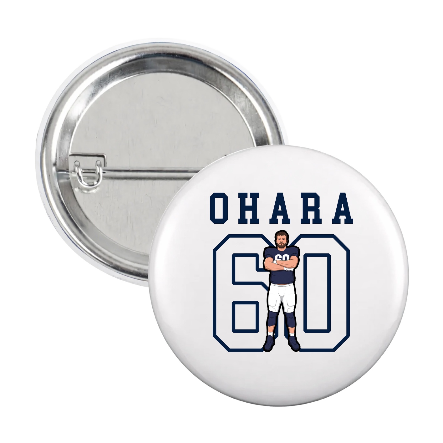 Game Day Button — Shirsey in White