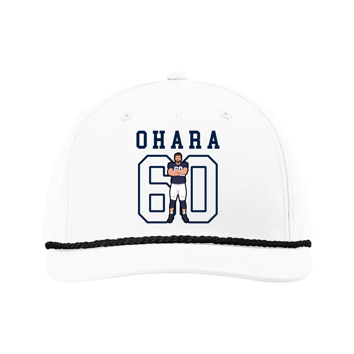 Five-Panel Classic Rope Cap — Shirsey in White