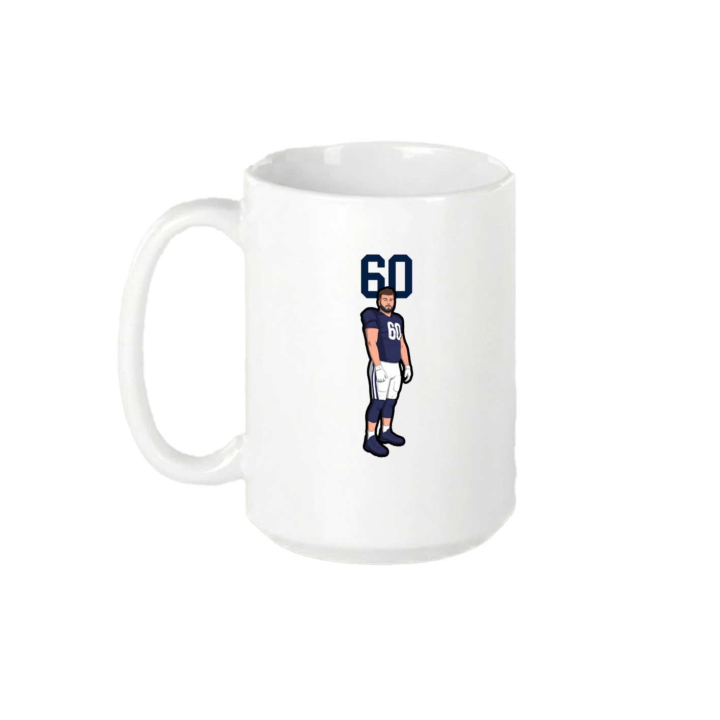 15oz Coffee Mug — Number Top in White