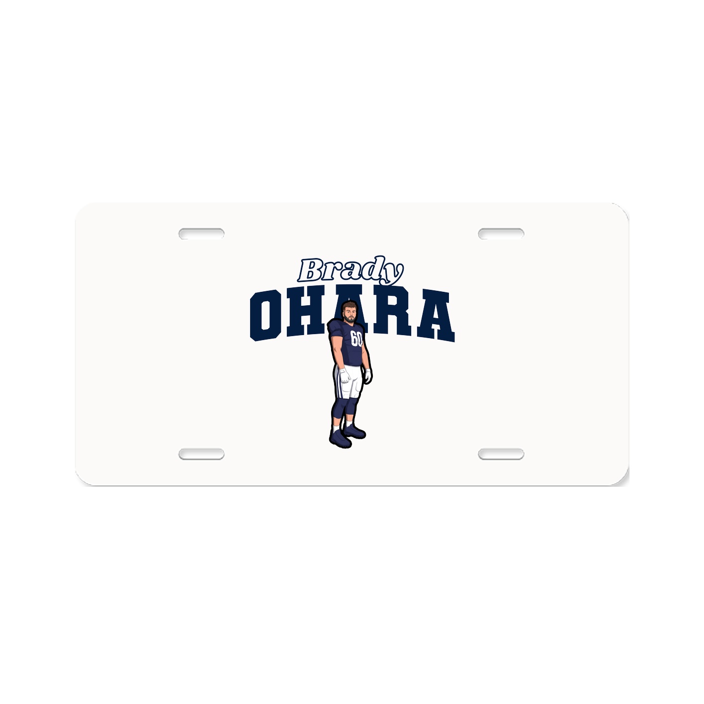 License Plate — Name Arch in Classic
