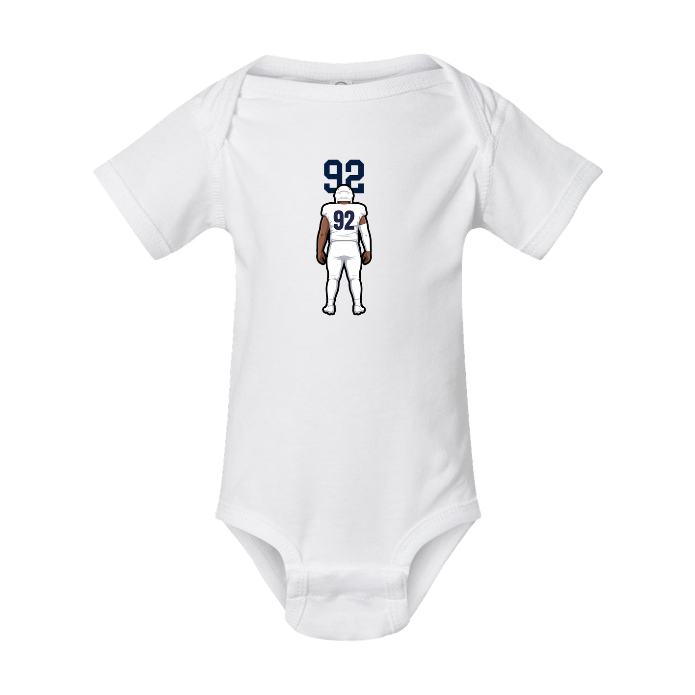 Baby Onesie — Number Top in White