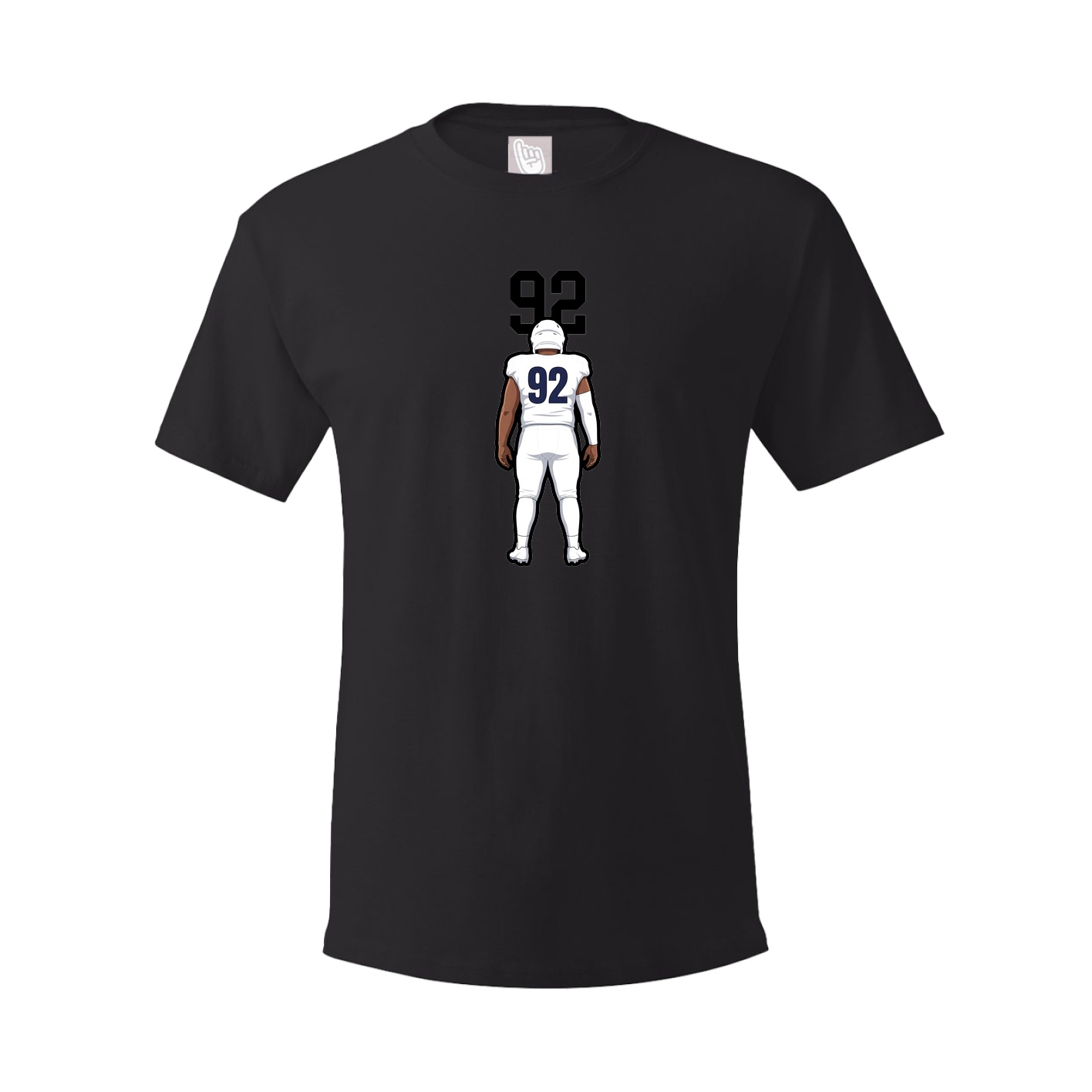 Youth Tee — Number Top in Black