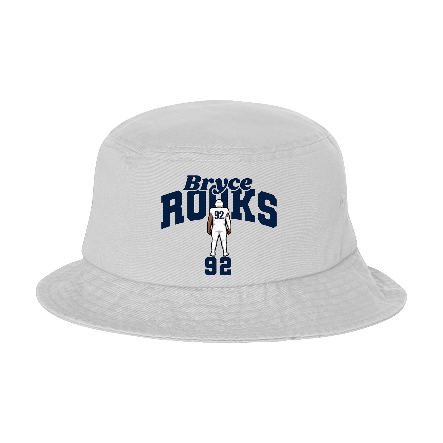 Bucket Cap — Signature Arch in White