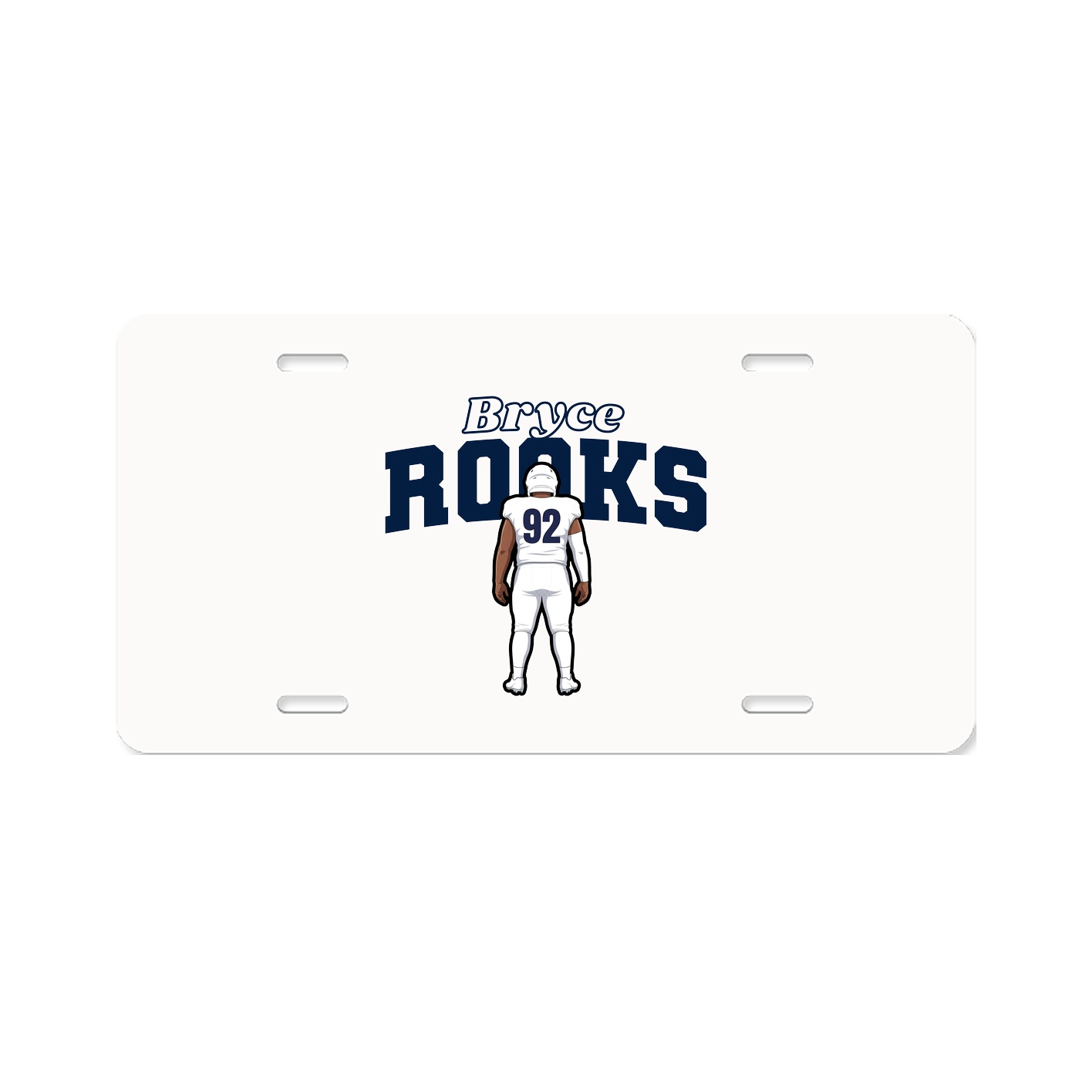 License Plate — Name Arch in Classic