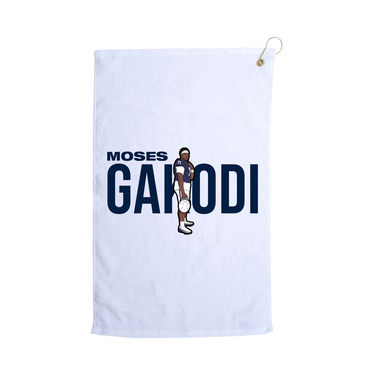 Golf Towel — Player Name in White