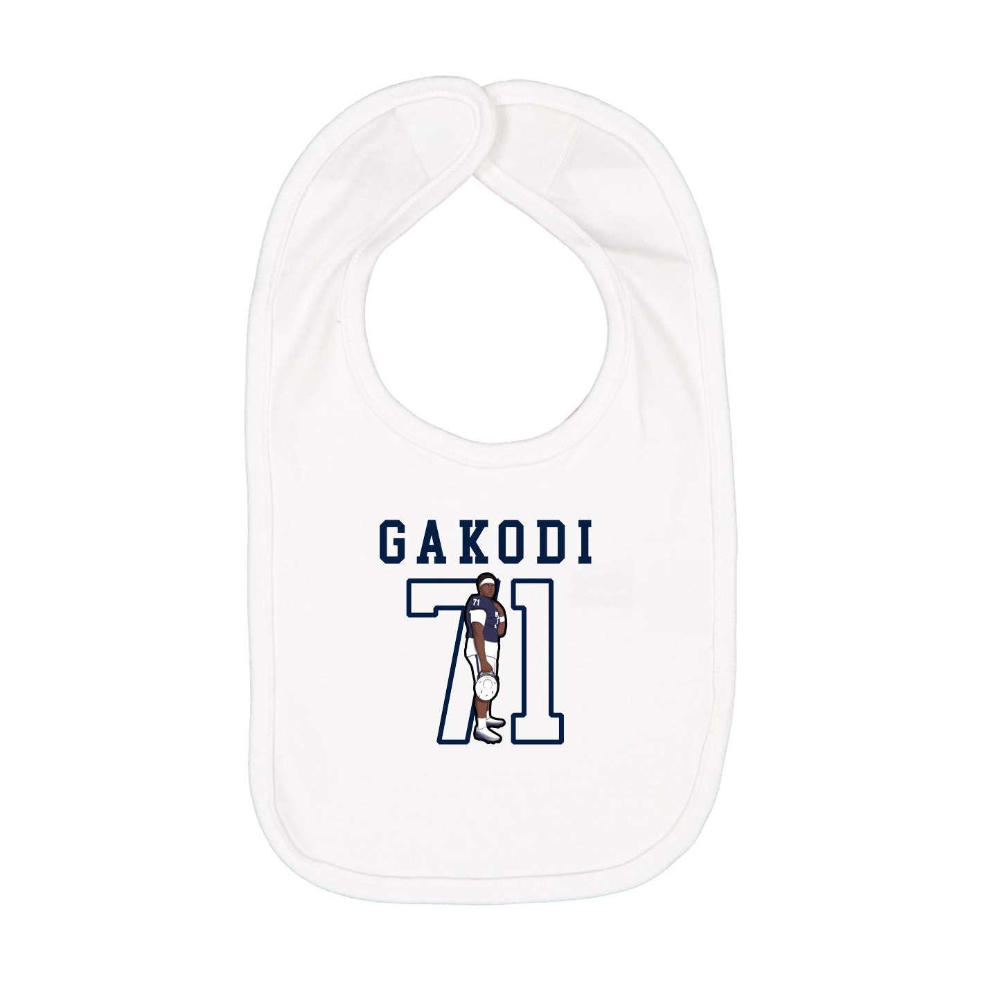 Infant Bib — Shirsey in White
