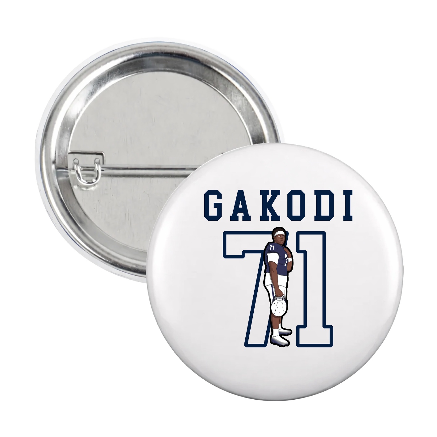 Game Day Button — Shirsey in White