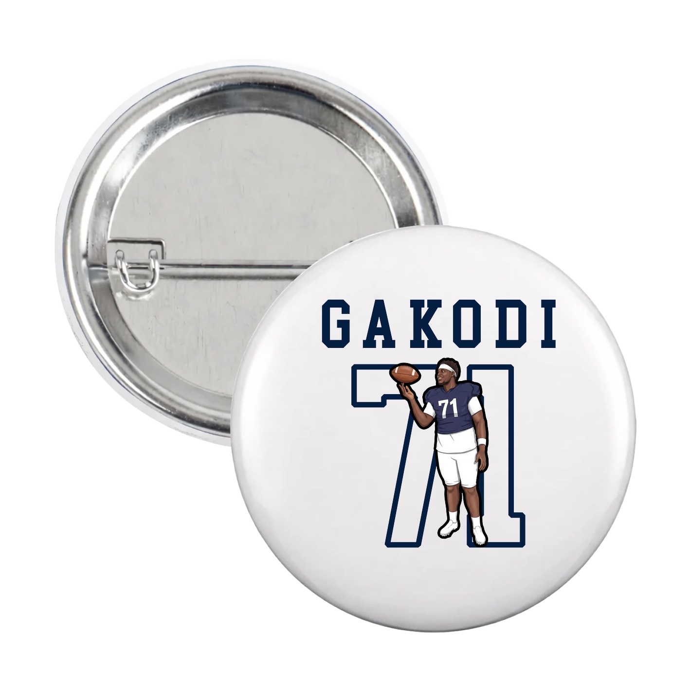 Game Day Button — Shirsey in White