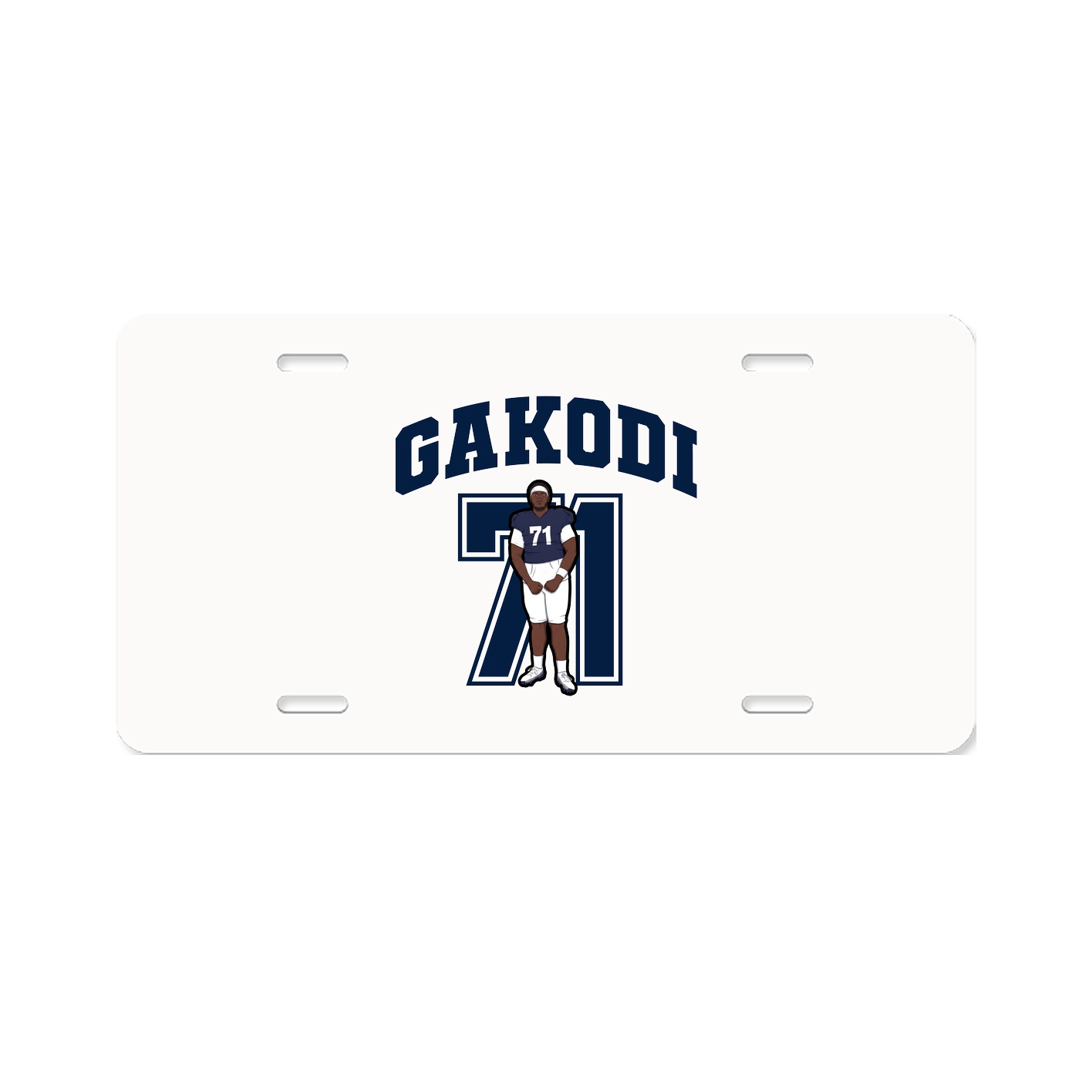 License Plate — Number in Classic