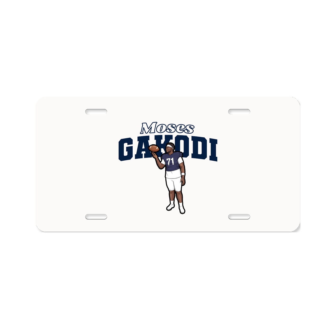 License Plate — Name Arch in Classic