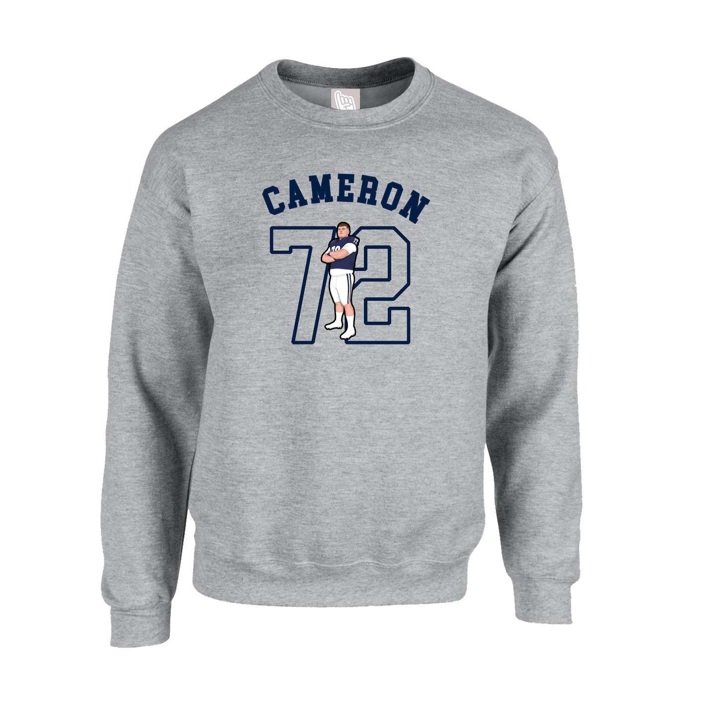 Fleece Crew — Shirsey Arch in Grey