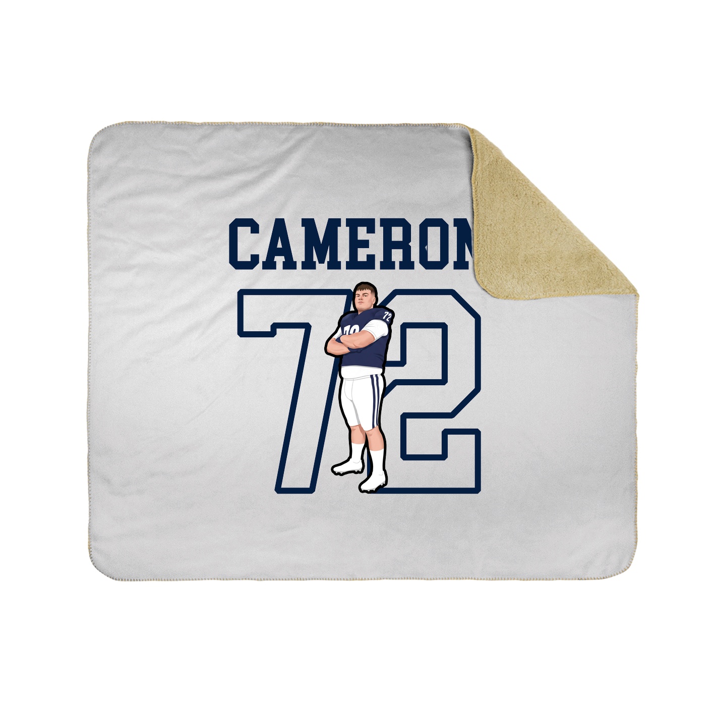 Throw Blanket — Shirsey in White