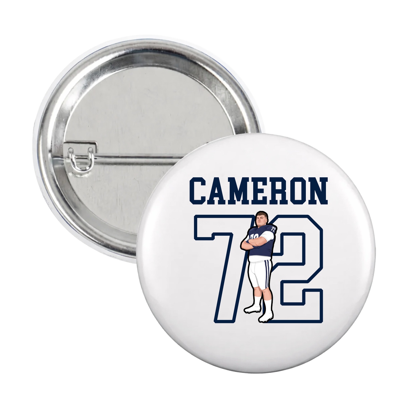 Game Day Button — Shirsey in White