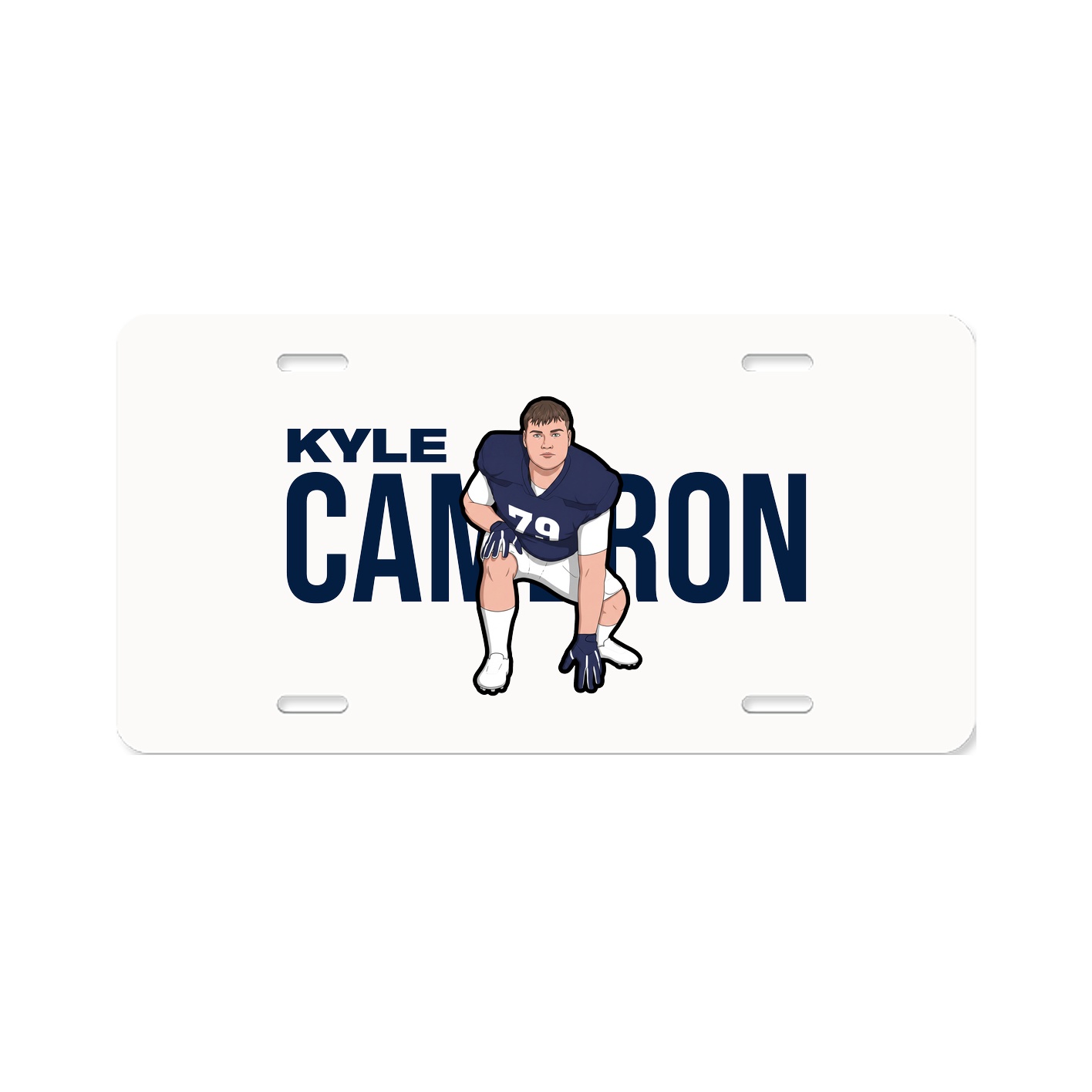 License Plate — Player Name in Classic
