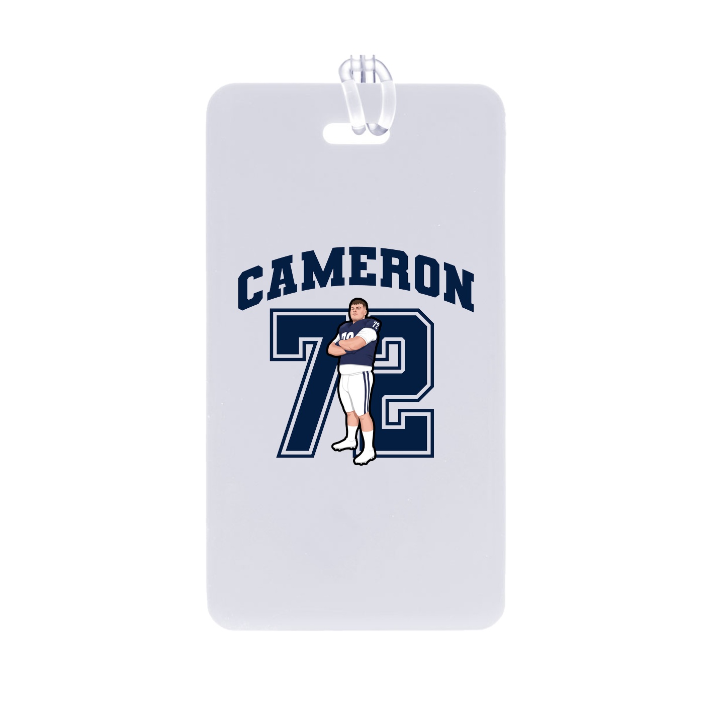 Bag Tag — Number in Classic