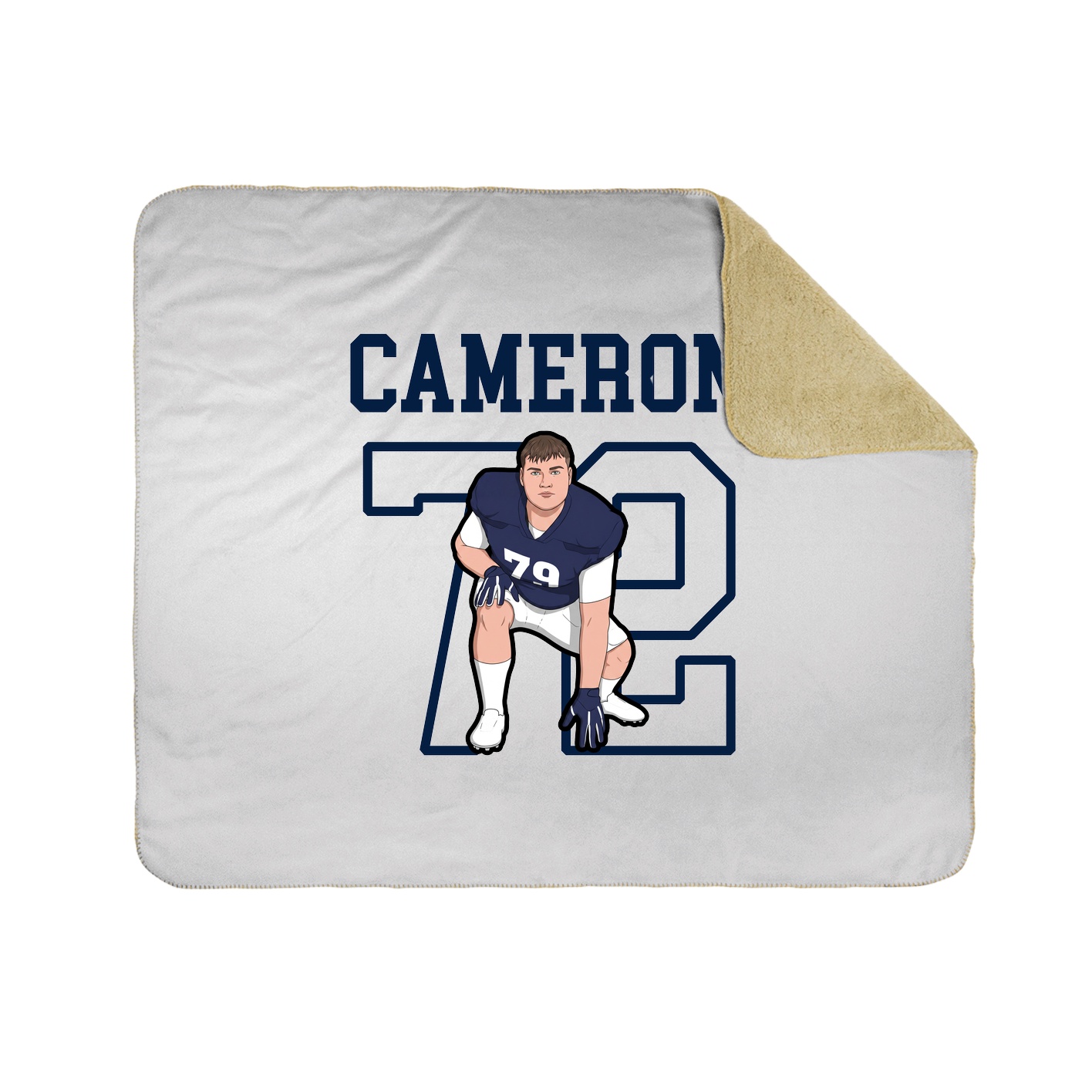 Throw Blanket — Shirsey in White
