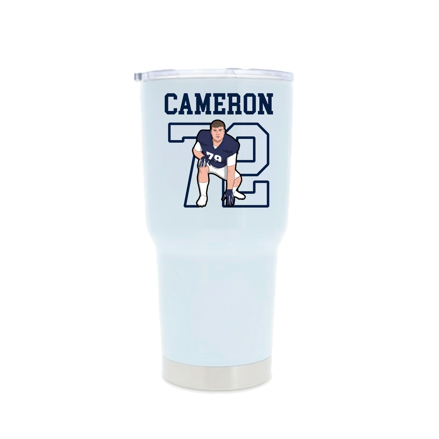 30oz Stainless Steel Tumbler — Shirsey in White