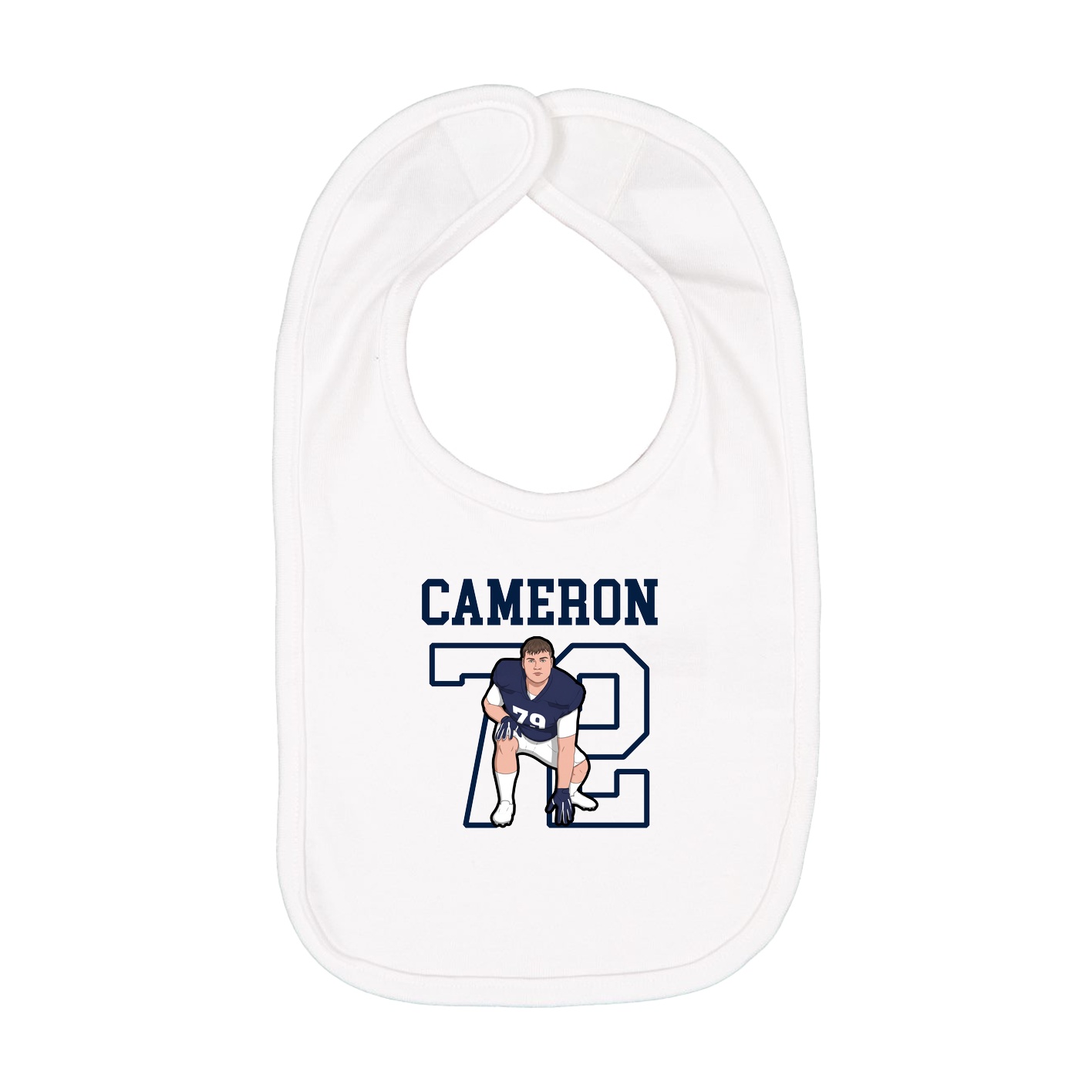 Infant Bib — Shirsey in White